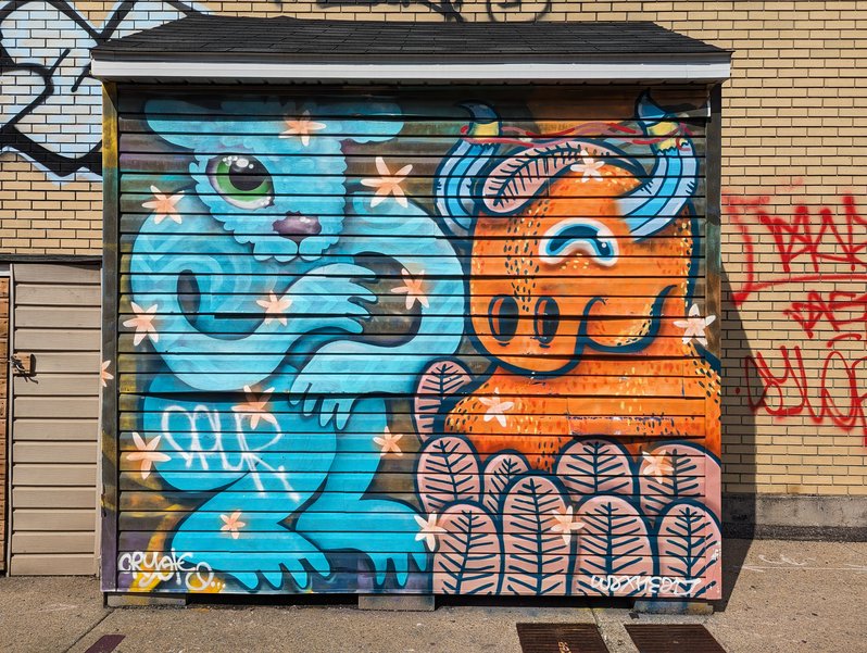 Blue Sheep Orange Bull