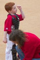 Putting On Catcher Gear