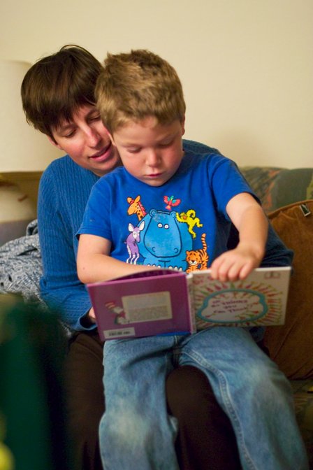 Timothy reads with Rebecca, II