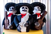 Fondant Mariachi Skeletons