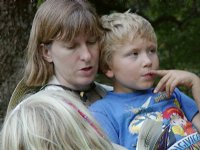 Terry reads to the kids