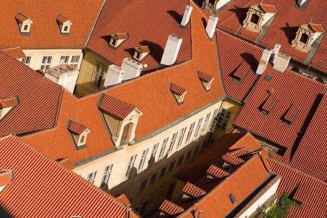 Town Roofs From Castle, II