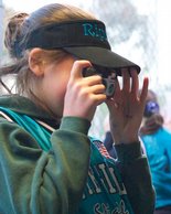 Margaret with a camera