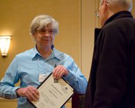 Gary Miller presents the Knuth Prize to Volker Strassen