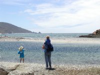At the mouth of the Big Sur river