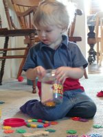 Aaron plays with bugs