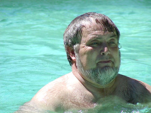 Richard swimming