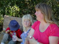 Family on the Valley View bench