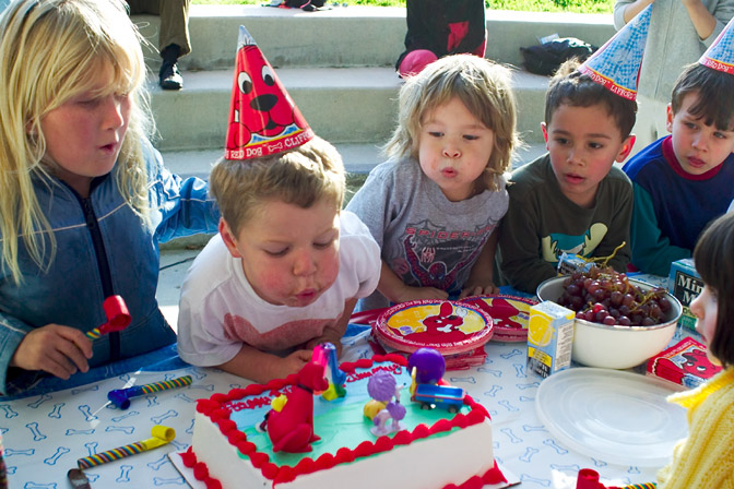 Blowing out the candle