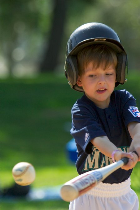 Max gets under the ball