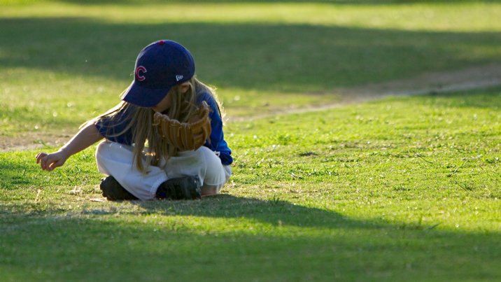 Cassidy takes a daisy break