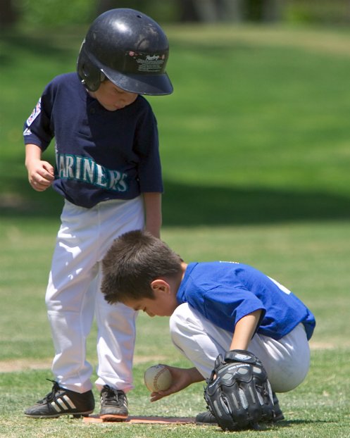 Timothy and Zion at third base