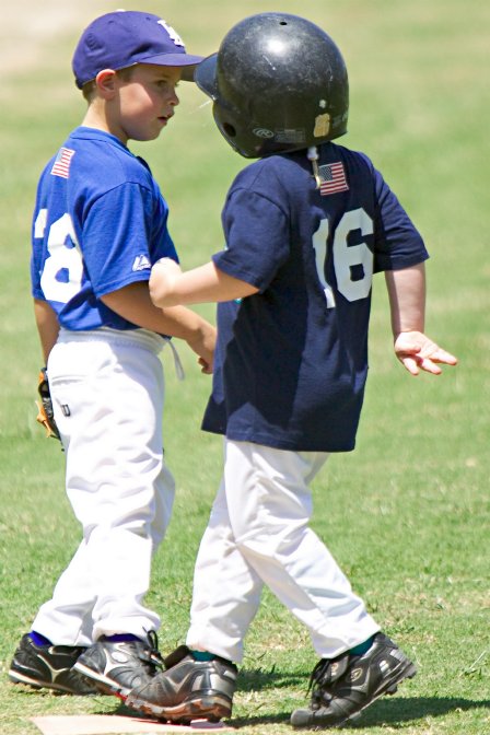 Michela and the Dodger third baseman