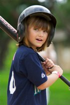 Alana at bat