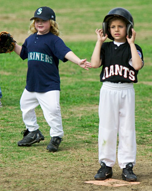 Michela playing first