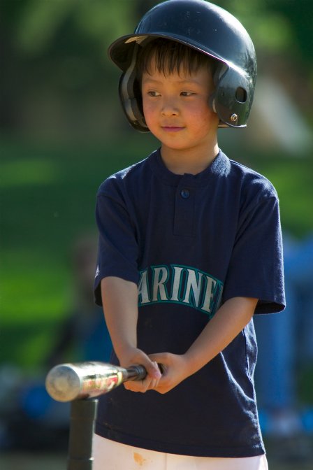 Brian checks his distance from the tee