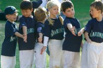 Lined up for handshakes