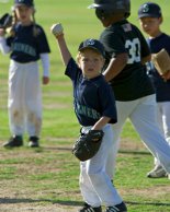 Timothy throws to first