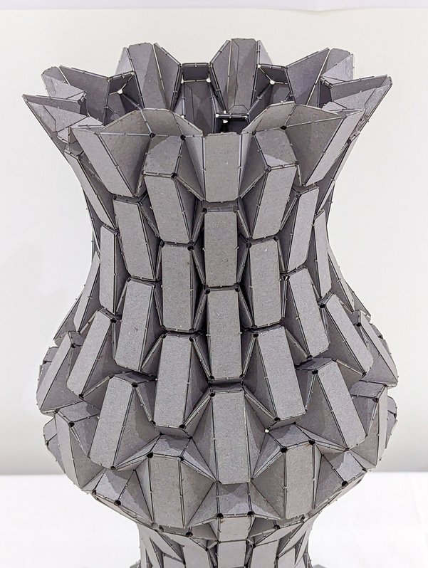 Undulation in Origami Tesselation