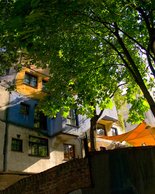 Framed By Bridge And Tree