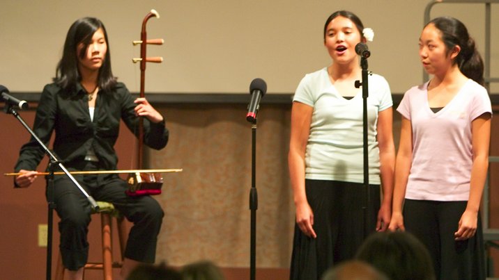 Dorothy, Amanda, and Lauren performing Reflection from Mulan
