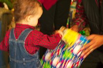 Charlie Opening Presents