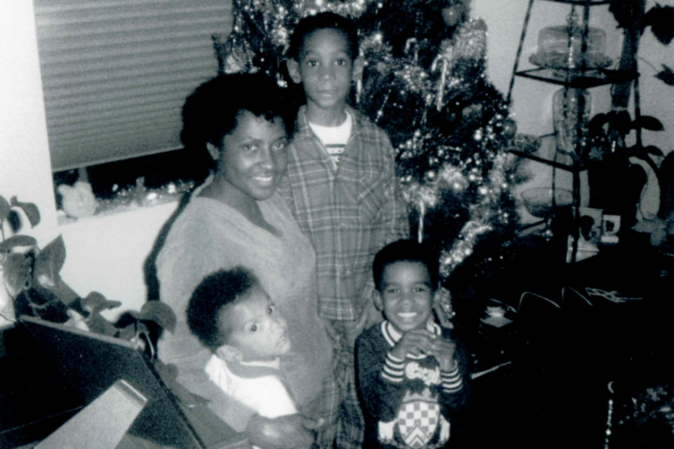 Anthony Mays childhood Christmas picture