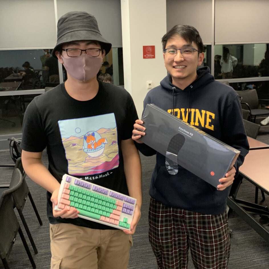 1st Place Alan Chang (left) and 2nd Place Kory Zhang (right).