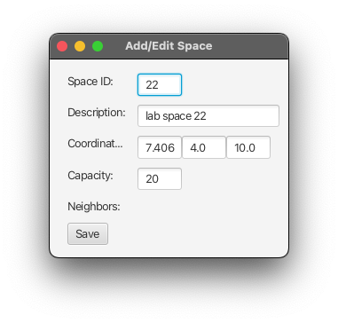 Input form for Space File