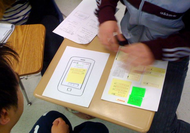 Paper prototyping in INF 134