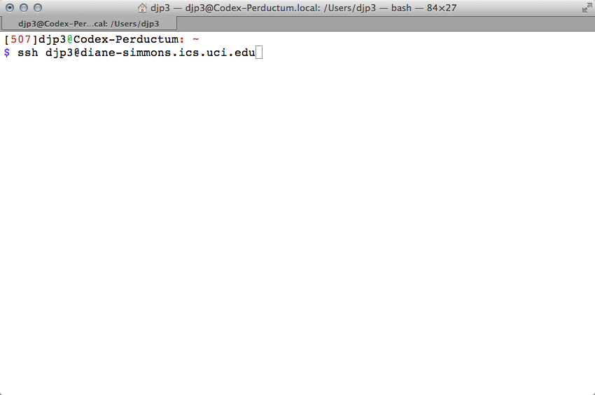 Screenshot of openlab setup