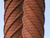 Helical chimney detail