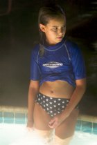 Sophia in the hot pool again