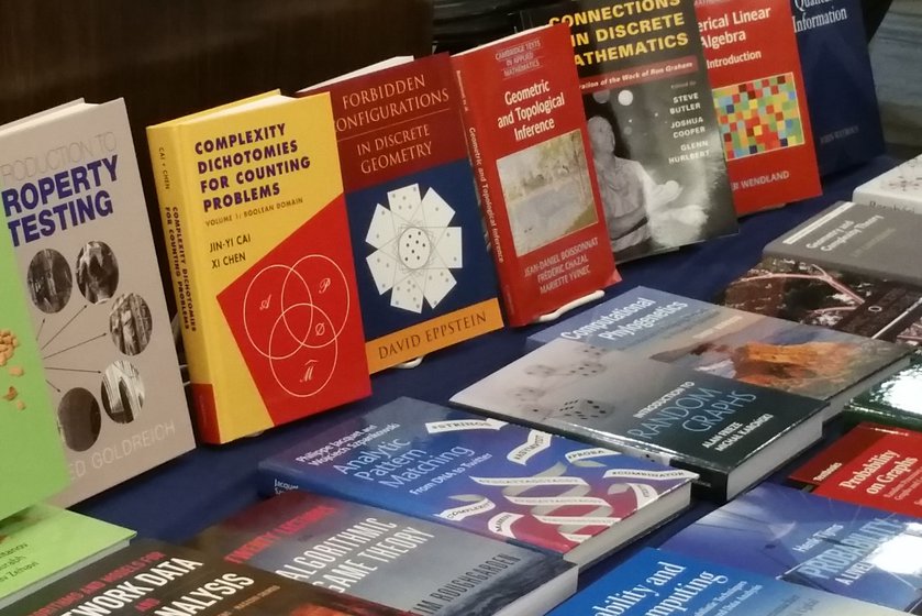 The Cambridge University Press display table at SODA 2019