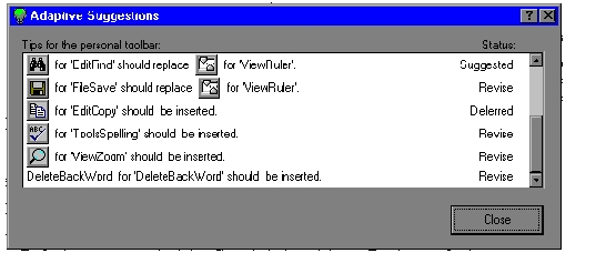 The image shows a tip of Personal Toolbar as to what icons in the personal toolbar should be added/changed.