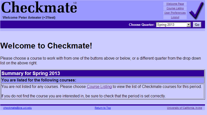Submitting Homework Using Checkmate - 