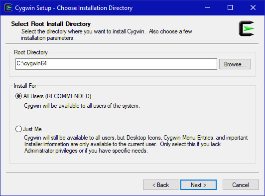 Install all packages in cygwin uninstaller