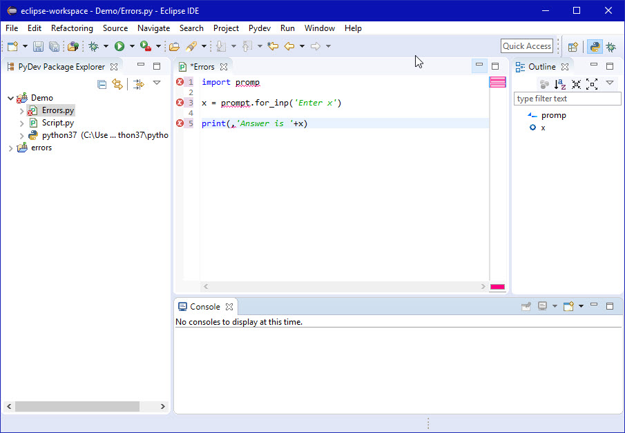 Python Programming In The Eclipse Ide