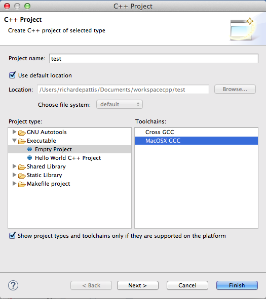 eclipse ide with gcc for mac