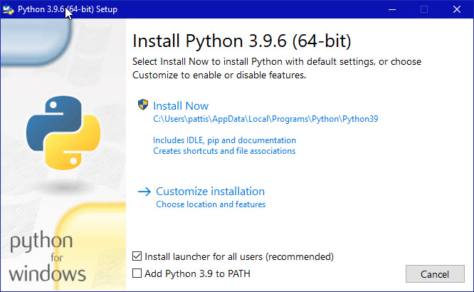 python3 install