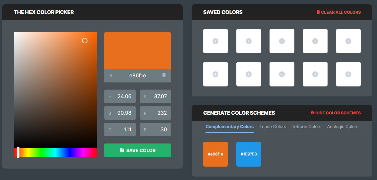 Color Picker Example